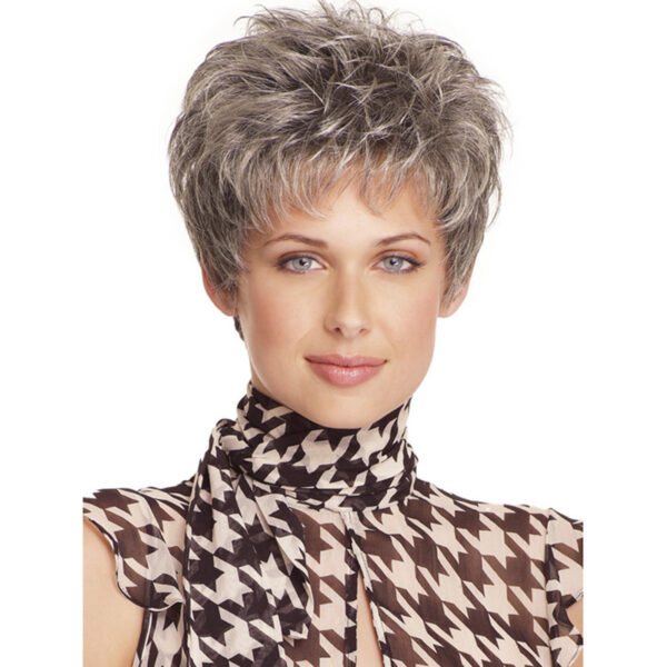 Middle-aged Mom High-temperature Fiber Rose Net Wig - Image 6