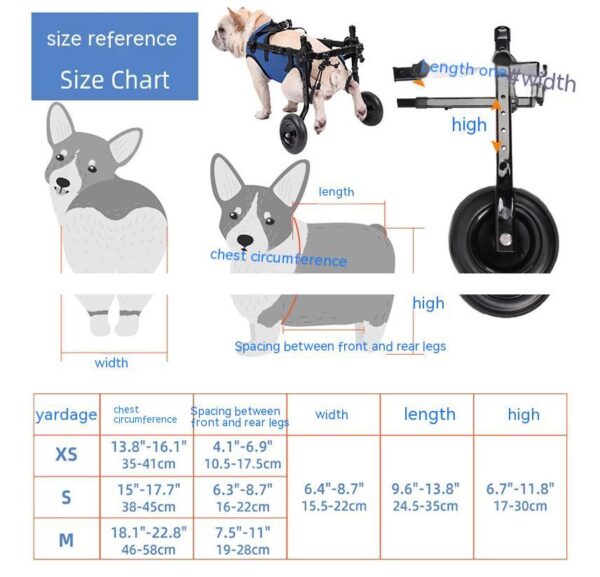 Pet Disabled Dog Wheelchair Scooter - Image 2