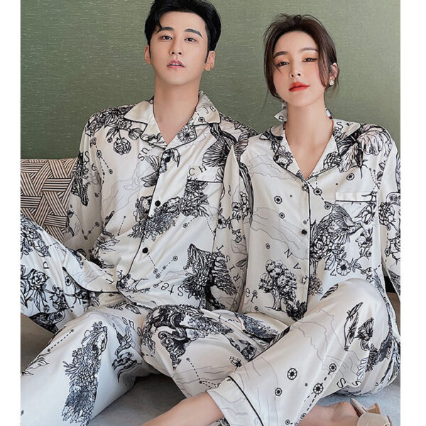 Men's And Women's Fashion Casual Pajamas Set - Image 2