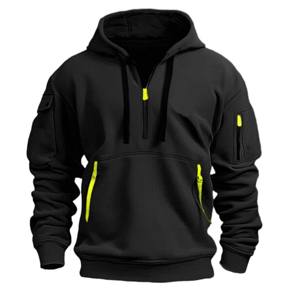 Cotton Dropped Shoulder Hooded Sweatshirt Men's Women's Plus Size Loose Pullover Fashion Sweatshirt - Image 5