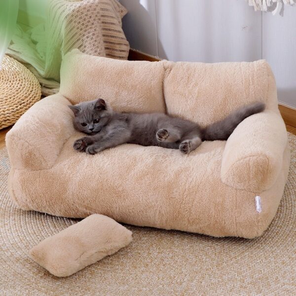 Luxury Cat Bed Sofa Winter Warm Cat Nest Pet Bed For Small Medium Dogs Cats Comfortable Plush Puppy Bed Pet Supplies - Image 10