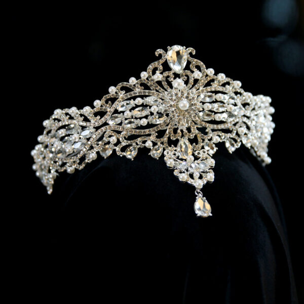 Baroque Bride Crown Fashion Headwear - Image 4