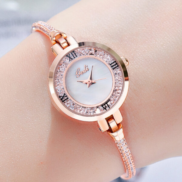 Bracelet Watch Simple Temperament Round Diamond Ladies watch - Image 4