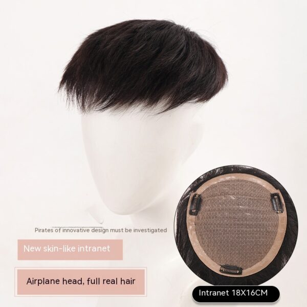 Men's Wig Big Back Head Aircraft Head Invisible Hair Supplementing Piece - Image 7