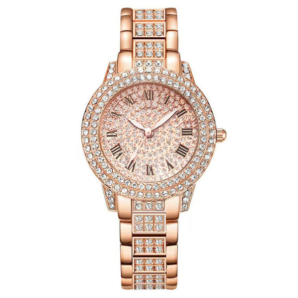 Women's Diamond Fashion Roman Quartz Watch Five-piece Set - Image 8