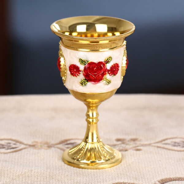 Russian Court Style Metal Spirit Glass - Image 3