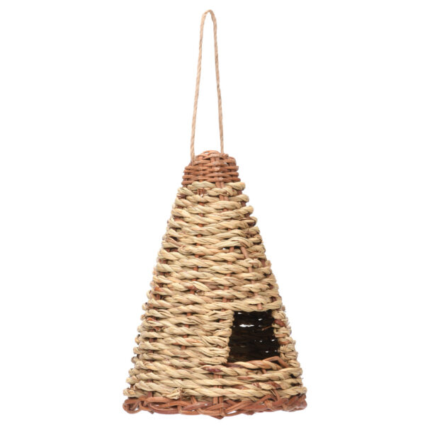 Creative Flat Bottomed Grass Woven Bird's Nest Horticultural Decoration - Image 2