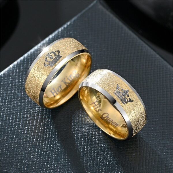 Titanium Steel Couple Ring Fashion Hand Accessories - Image 3