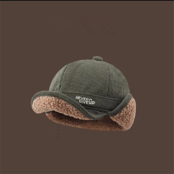 Internet Celebrity Ins Cashmere Thick Warm Duck Tongue Earflaps Cap - Image 8