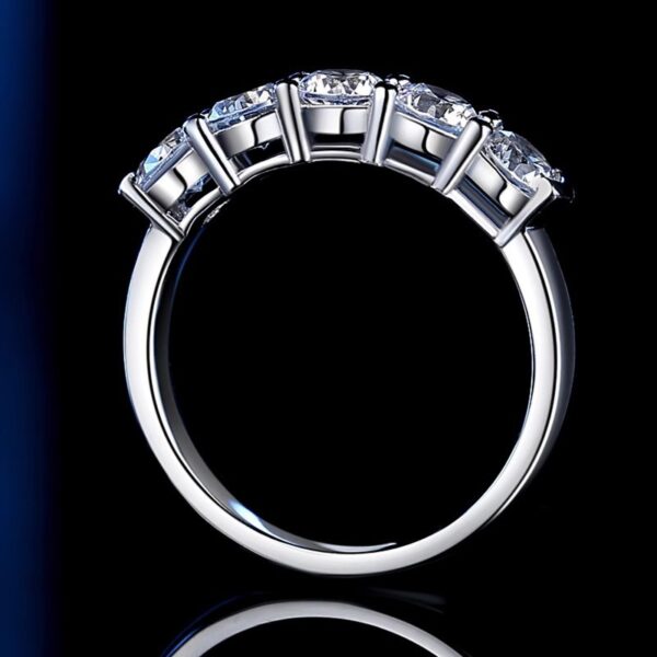 Fashion Personality Silver Moissanite Ring Women - Image 6