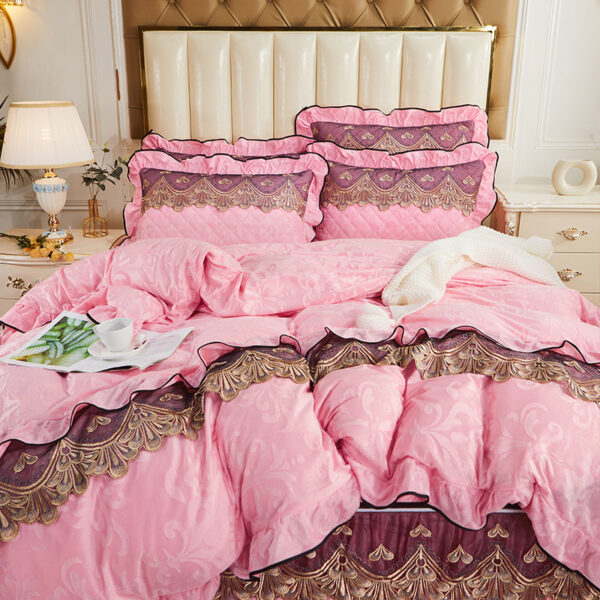 Detachable Bedding Four-piece Duvet Cover Bed Skirt - Image 7