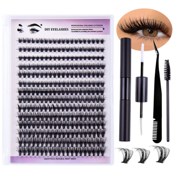 Segmented Natural Thick Individual False Eyelash False Eyelashes - Image 3