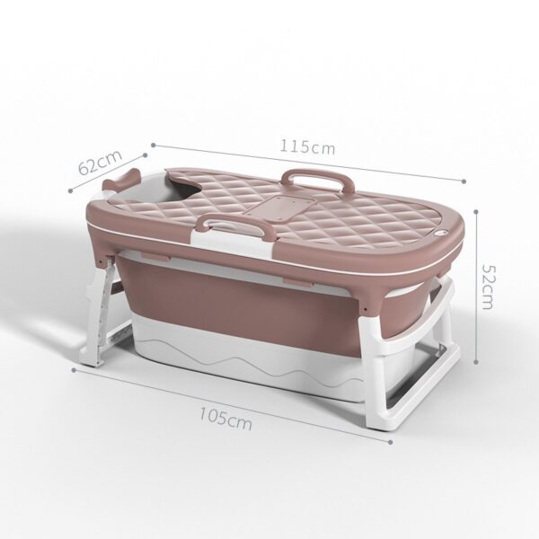 Folding Bath Tub Bath Household Bath Thickened Plastic - Image 4