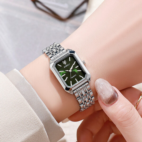 Fashion Simple Square Steel Strap Women's Watch - Image 3