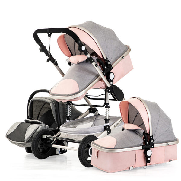 Good Quality Travel  Baby Stroller Luxury  3 In One - Image 3