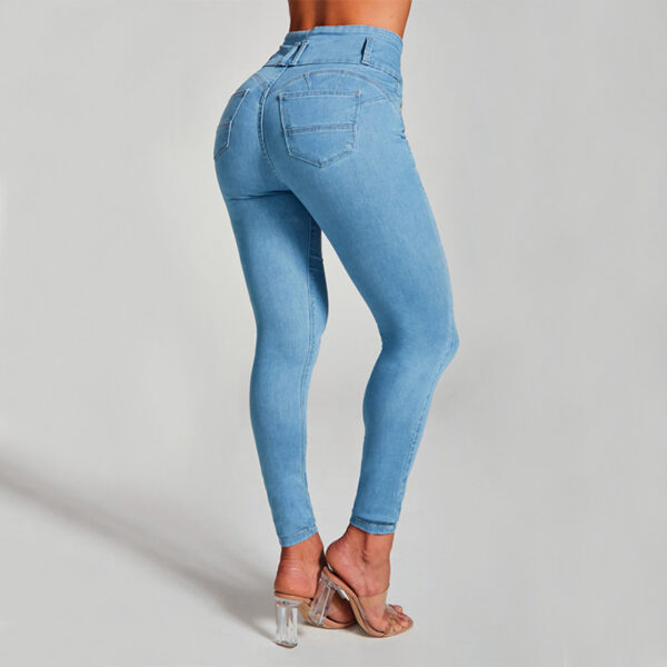 High Waist Jeans Women's Skinny Trousers Tight Stretch Shaping And Hip Lifting Pants - Image 2