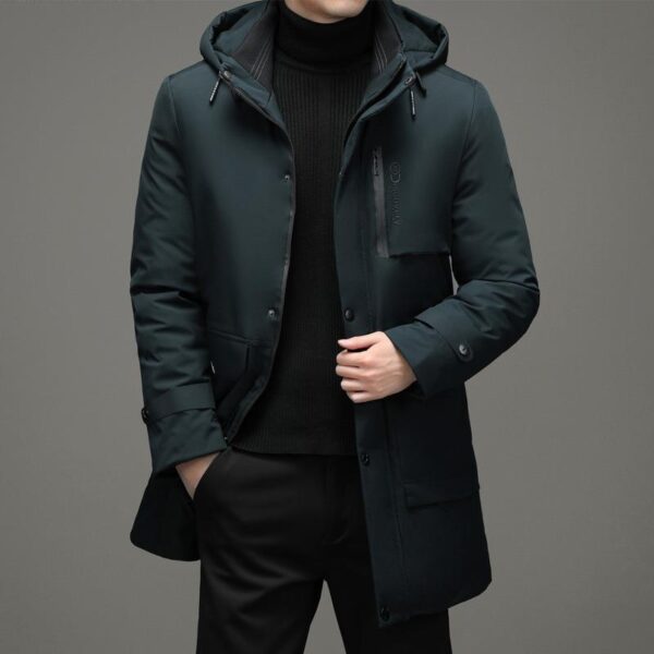 Thickened Middle-aged Cotton-padded Clothes Casual Hooded Coat - Image 7