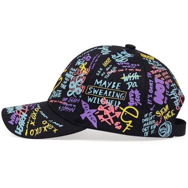 Colorful Graffiti Hip Hop Baseball Cap Casual Sun-proof - Image 3