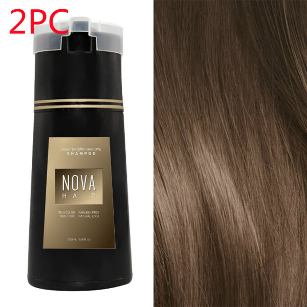 Hair Dyeing Hair Care Shampoo 3-in-1 Natural Fast White Hair Dyed Black Hair Dye Lasting Convenience Men Women Hair Care - Image 3