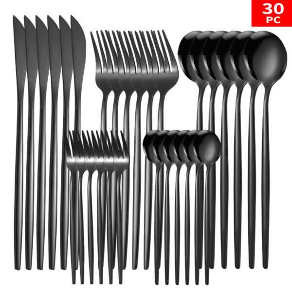 Stainless Steel Knife And Forks 30-piece Tableware Set Suit - Image 6