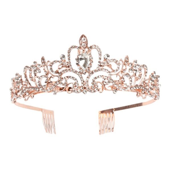 Bridal Alloy Diamond Belt Comb Crown Princess Birthday Party - Image 4