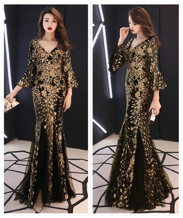 Banquet evening dress princess slim dress - Image 2