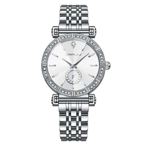 Women's Steel Belt Diamond-embedded Watch - Image 5