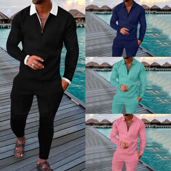 Autumn Long-sleeved Trousers Two-piece Sports And Leisure Men's Suit - Image 5