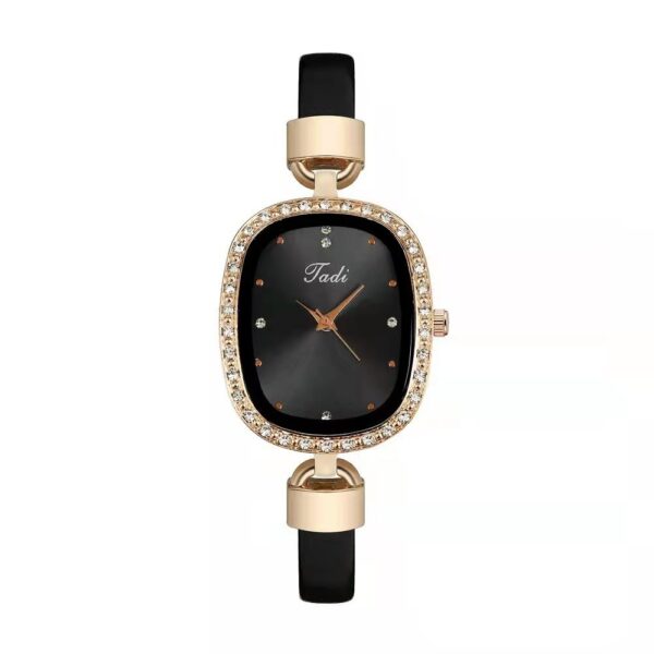 Women's Watch Bracelet Suit Two-piece Women's Quartz Watch Diamond Rhinestone Thin Belt Fashion Watch - Image 9