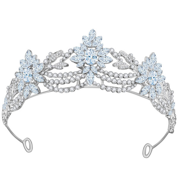 New European And American 3A Zirconia Bridal Wedding Crown - Image 4