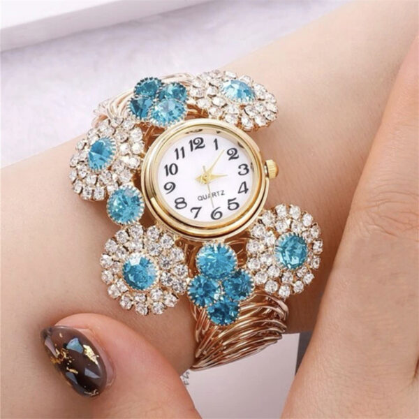 Inlaid Rhinestone Starry Women's Elegant Affordable Luxury Fashion Quartz Watch - Image 4