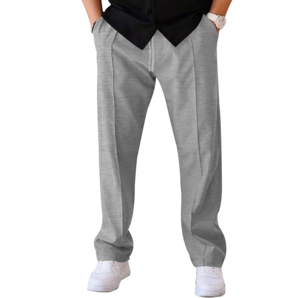 Men's Trousers Sports Casual Loose Straight Pants With Drawstring Design Clothing - Image 10