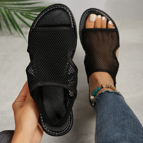 New Mesh Sandals Summer Casual Breathable Flat Shoes For Women Men Beach Shoes - Image 4