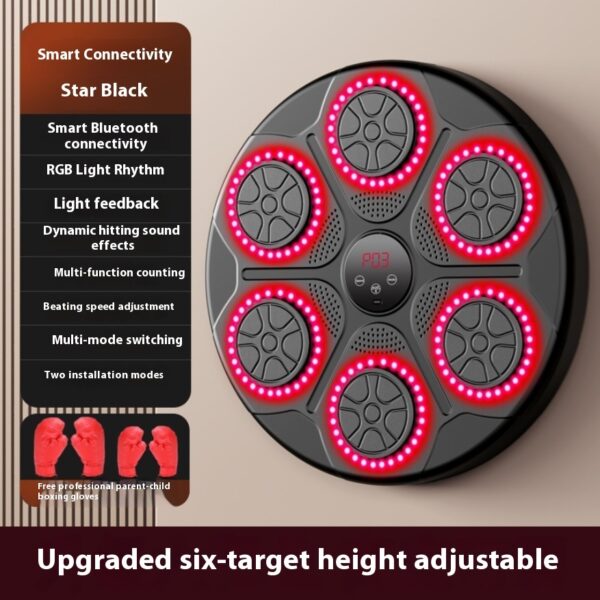 Music Boxing Machine Household With RGB Light Bluetooth-compatible Adults Mode Speed Adjustable For Indoor Kickboxing Karate Fitness Home - Image 9