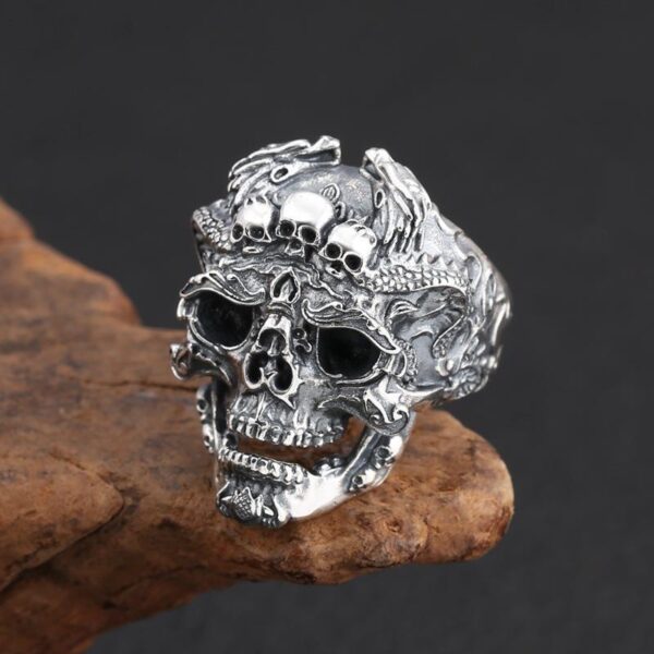 Jewelry Skull Head Ring Male Rock Gothic - Image 8