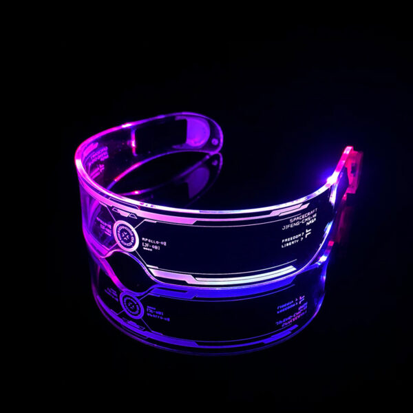 LED Luminous Glasses Party Bar Disco Punk Glasses Futuristic Style Festival Goggles Decoration Gifts - Image 5