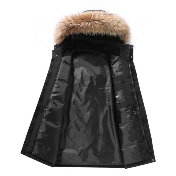 Down Jacket Mid-length Fur Collar Winter Men's Hooded Winter Clothing - Image 6