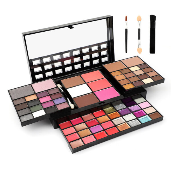 74 Colors Makeup Set Lip Gloss Blush Eyeshadow Highlight Combination Plate Wholesale Makeup Set - Image 2