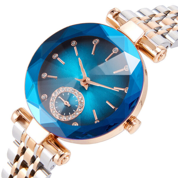 Women's Fashion Cut Two Hands Waterproof Quartz Watch - Image 2