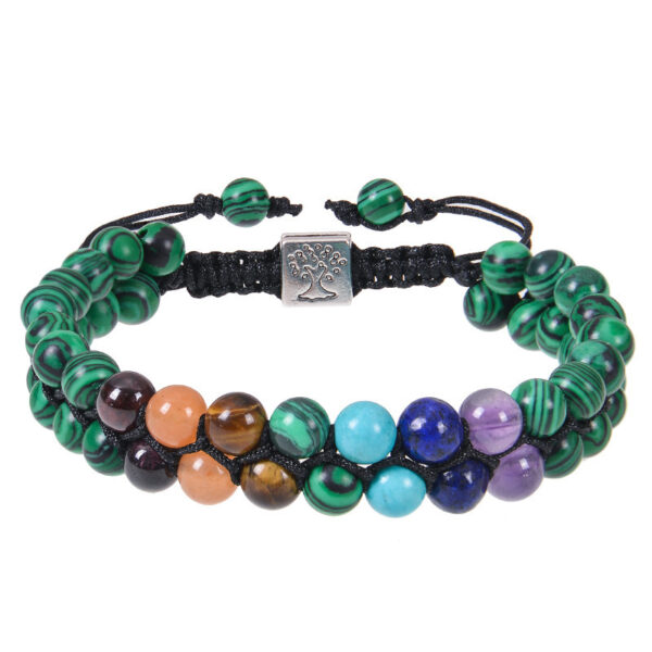 Fashion Jewelry 6mm 7 Chakra Stone Bead Yoga Meditation Bracelet Healing Crystal Double Layer Natural Gemstone Beaded Anxiety Bracelets For Women - Image 4