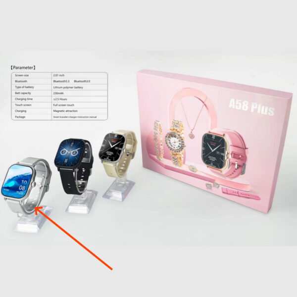 Smart Watch Bluetooth Calling Heart Rate Blood Oxygen Women - Image 3