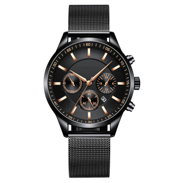 Mens Fashion Mesh Strap Waterproof Watch - Image 7