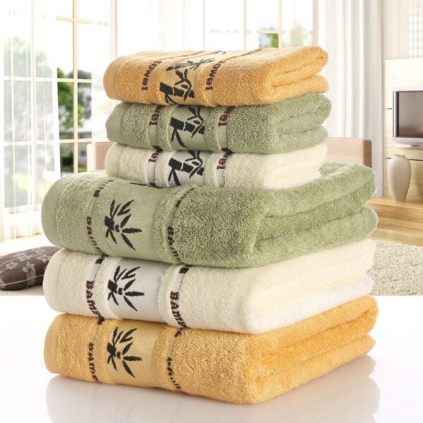 Bamboo charcoal fiber bath towel - Image 2