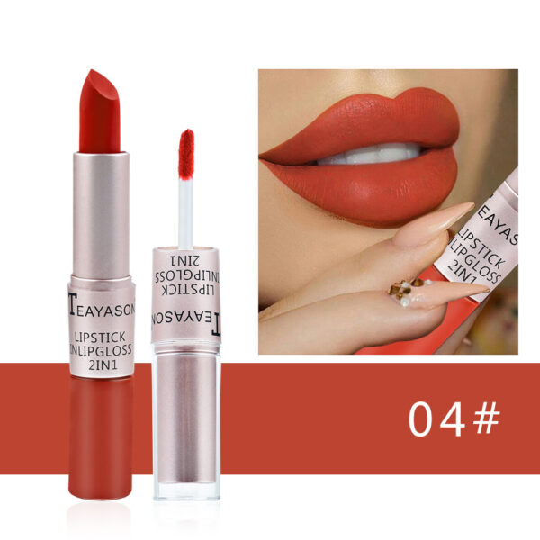 Double-ended Non-stick Cup Matte Matte Lip Gloss - Image 9