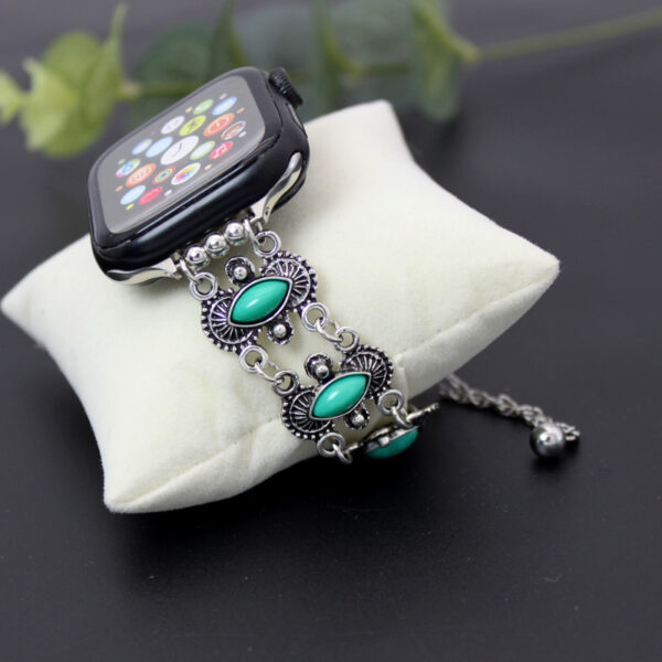 Watch Metal Turquoise Watch Bracelet - Image 3