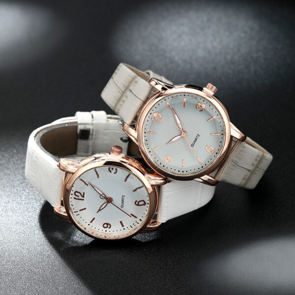 Women's Two-tone Dial Belt Quartz Watch - Image 4