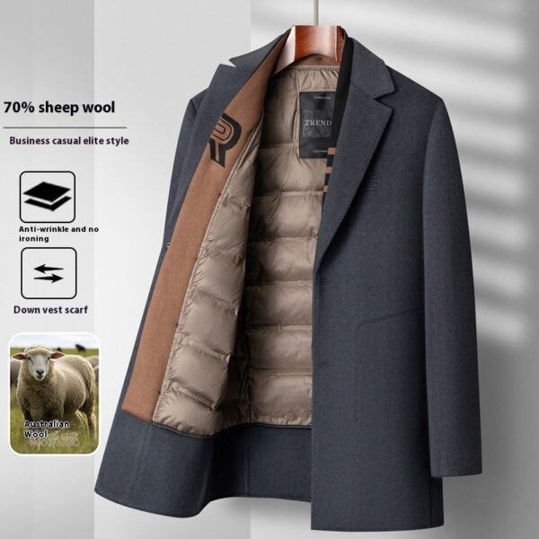 Woolen Coat Men's Coat Mid-length Winter - Image 2