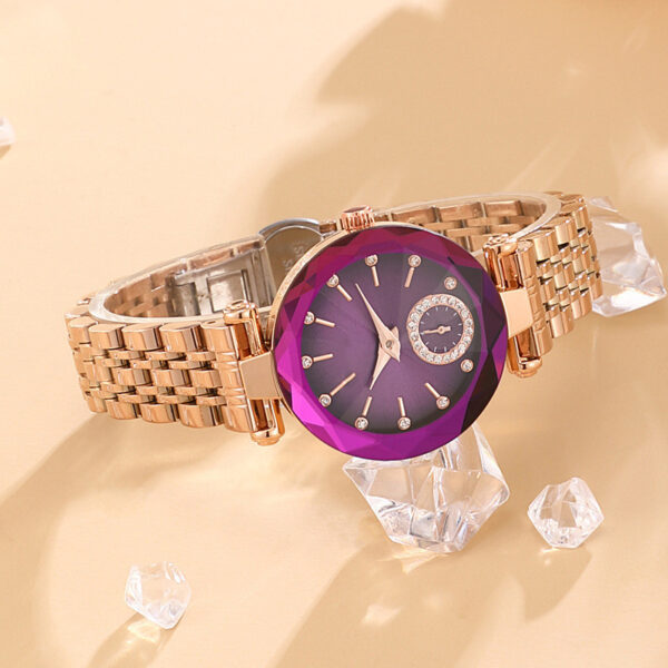 Women's Fashion Simple Cut Quartz Watch Steel Band - Image 9