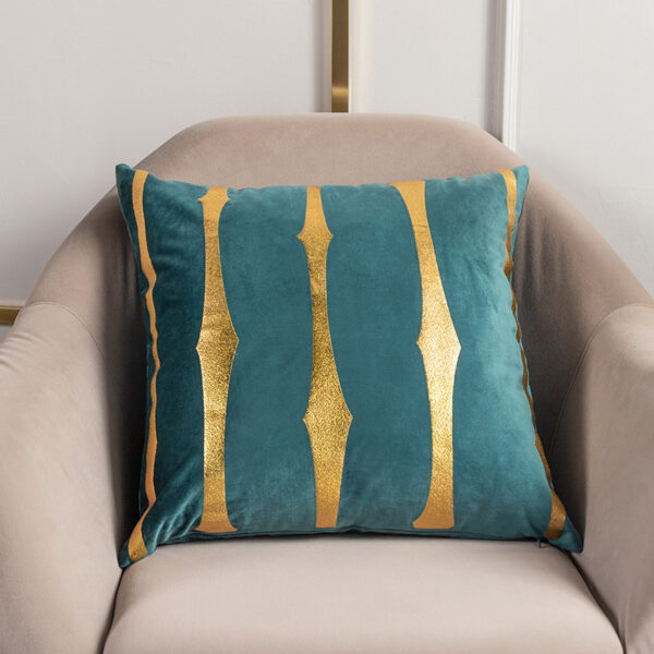 Living Room Stripe Printed Throw Pillow Cushion Cover - Image 9