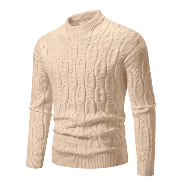 Men's Fashionable Warm Casual Round Neck Sweater - Image 10